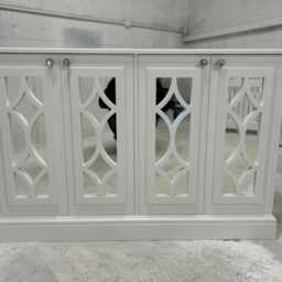 Bespoke Mirrored Tv Cabinate/Sideboard - White - thumbnail 3