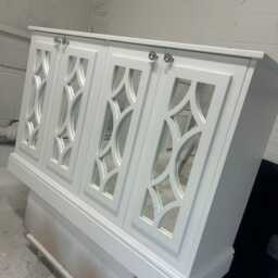 Bespoke Mirrored Tv Cabinate/Sideboard - White - thumbnail 4