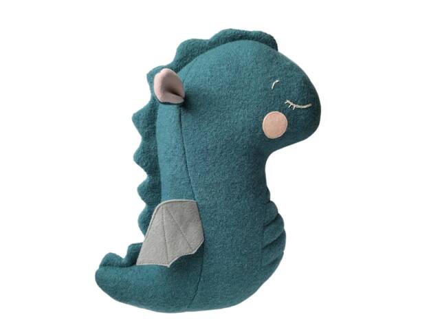 Decorative Dragon-Shaped Pillow in Wool - Plush Dragon Cushion Children's To Cuddle Caro & Zolie - image 1