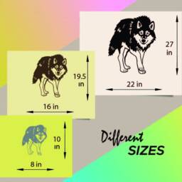 In-Style Decals Wall Vinyl Decal Home Decor Art Sticker Wolf Wild Animal Predator Room Removable Stylish Mural Unique Design 419 - thumbnail 2