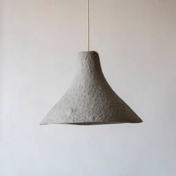 Industrial Lamp From Paper Pulp, Farmfouse Rustic Lighting, Pendant Light, Minimalist Chandelier - Rumcajs - thumbnail 3