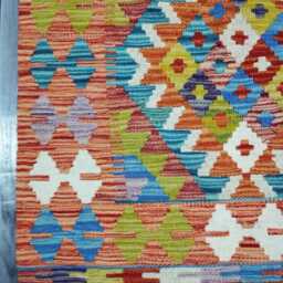 Kilim Rug Multicolour, Handmade Artisan Afghan Turkish Scandinavian Navajo Bohemian Flatweave Wool Multicolour 122x84 cm - thumbnail 4