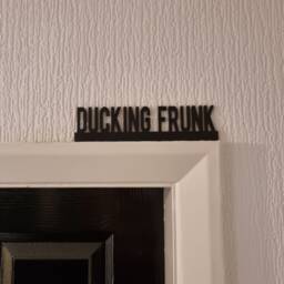 Ducking Frunk Door Topper, Shelf Decor, Wall Quirky Home Interior Gift, Door Decoration - thumbnail 1