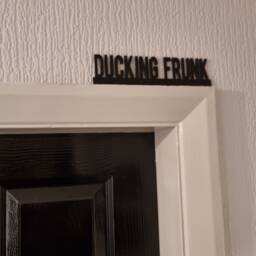 Ducking Frunk Door Topper, Shelf Decor, Wall Quirky Home Interior Gift, Door Decoration - thumbnail 2