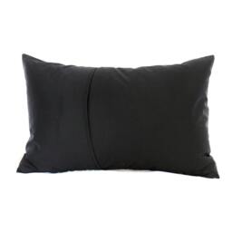 Black Print On White Cotton Guy Face Rectangle Pillow - thumbnail 4