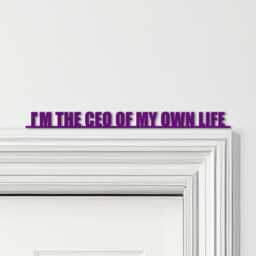 Door Topper I'm The Ceo Of My Own Life Quote Various Colours Decorative Sign - Novelty Wall Decor, Frame Art, Art - thumbnail 4