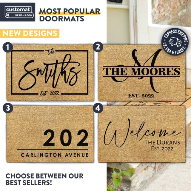 Best-Selling Personalized Custom Doormats With Family Names For The Perfect Housewarming Gift - image 1