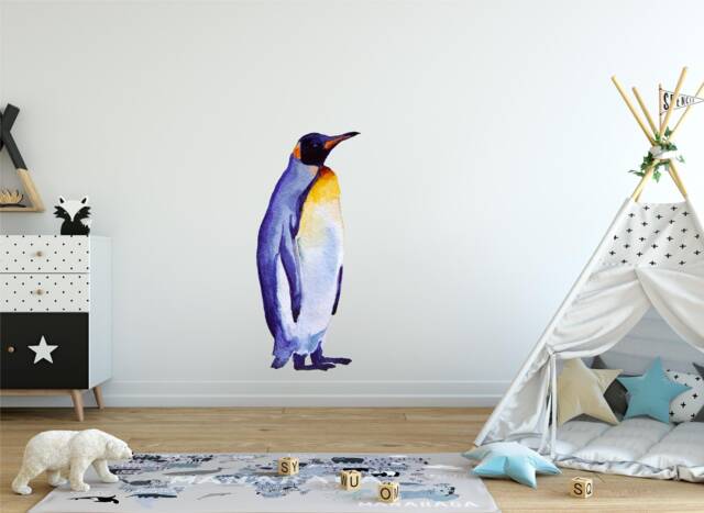 Penguin #2 Wall Decal Arctic Bird Ocean Sea Life Removable Fabric Sticker - image 1