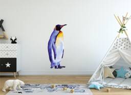 Penguin #2 Wall Decal Arctic Bird Ocean Sea Life Removable Fabric Sticker - thumbnail 1