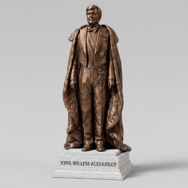 King Willem-Alexander Of The Netherlands Royal Collectible Statue