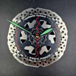 Recycled Bike Parts Clock Steampunk Bicycle Decor - thumbnail 1