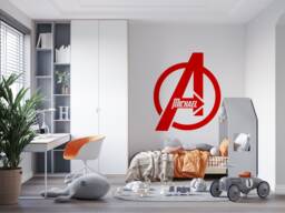 Personalised Avengers Superhero Inspired Kids Name Wall Vinyl Decal Sticker - thumbnail 1