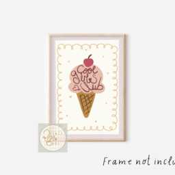 Set Of 9 Girls Dusty Pink & Sage Green Gallery Wall Prints For A Room, Playroom Or Nursery - Unframed - thumbnail 3