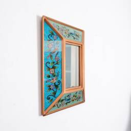 "Peruvian Mirrors ""Bird Turquoise Sky Blue" - thumbnail 3