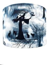 Witches & Cats Lampshade Gothic Home Decor