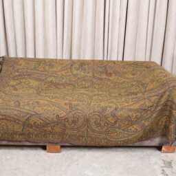 Luxury Boiled Pure Merino Wool Reversible Sofa Or Bed Throws For Ultimate Comfort & Style - Classic Indian Paisley in Multicolour - thumbnail 2