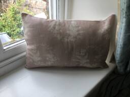 Cushion Cover in Peony & Sage Birdsong Faded Pink - thumbnail 1