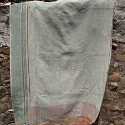 Kantha Quilt With Persian Art Designs - Hand-stitched Cotton Throw - 150x225 cm - thumbnail 4