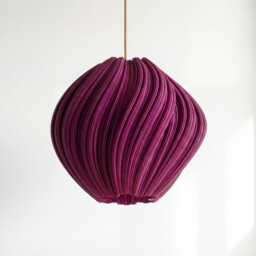 Violet Sculptural Pendant Light Seashell Statement Ceiling Lamp, 35cm - thumbnail 2