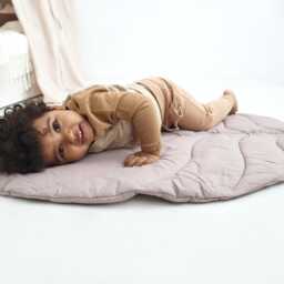 Leaf Baby Play Mat Organic Cotton Woodland Nursery Rug - thumbnail 2