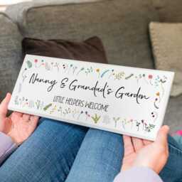 Garden Sign - Decor Wall Wood Personalised Gift For Grandparent Gardening Gifts Gardener Uv712 - thumbnail 4