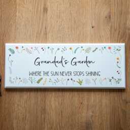 Garden Sign - Decor Wall Wood Personalised Gift For Grandparent Gardening Gifts Gardener Uv712 - thumbnail 3