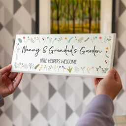 Garden Sign - Decor Wall Wood Personalised Gift For Grandparent Gardening Gifts Gardener Uv712 - thumbnail 2