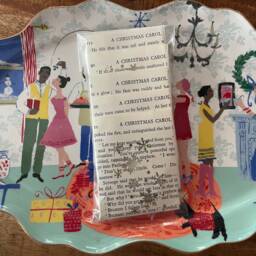Christmas Carol Luminary Bags, Holiday Decor - Set Of 5 - thumbnail 3