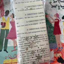 Christmas Carol Luminary Bags, Holiday Decor - Set Of 5 - thumbnail 2