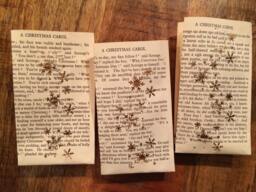 Christmas Carol Luminary Bags, Holiday Decor - Set Of 5 - thumbnail 1