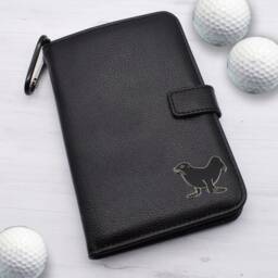 Sea Lion Design - Personalised Leatherette Golf Organiser Complete With Divot Repairer, Marker, Tees, Scorecard & Pencils - thumbnail 1