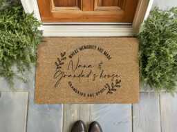 Where Memories Are Made Porch Decor - Custom Family Rug Rustic Entryway - thumbnail 1