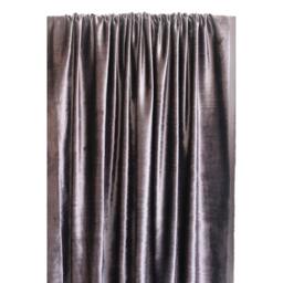 "Dark Purple Grey Velvet Curtain 52""x84" - thumbnail 4
