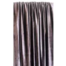 "Dark Purple Grey Velvet Curtain 52""x84" - thumbnail 3