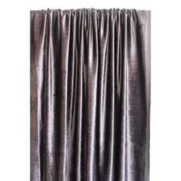 "Dark Purple Grey Velvet Curtain 52""x84" - thumbnail 4