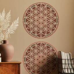 Flower Of Life Stencil Geometric Wall Art Decor - thumbnail 2