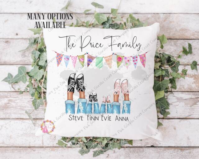 Family Shoe Print, Converse Family, Gift For Mum, Her, Gift, Birthday Keepsake Keepsake - image 1