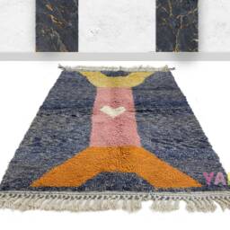 Fast Shipping - Beni Ouarain Moroccan Rug - Authentic Handmade Genuine Wool Made To Order - Berber Style - Shag Area Rug - Custom Rug - thumbnail 2
