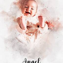 Personalised Portrait For Baby, Baby Shower Gift, Gift New Parents, Mothers Day Keepsake, Mom & Art, Mom, Nursery Print - thumbnail 3