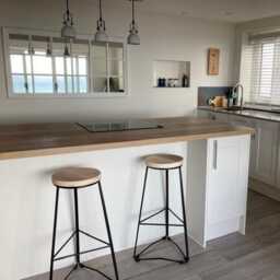 Handmade Reclaimed Wood Bar Stool Industrial Steel Frame