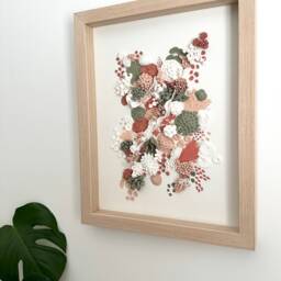 Peach Coral Reef - Coastal Artwork Modern Colourful Art Textured Wall Framed Contemporary Canvas Beach House Decor - thumbnail 3