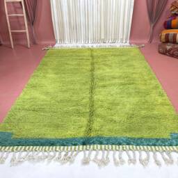 Custom Beni Ourain Rug Handwoven Moroccan Wool Carpet - thumbnail 3