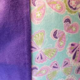 Pair Of Cotton Flannel Queen Pillowcases With Butterflies. Care. 2 Trim Options. All Hand Made. 100% Cotton. Usa. Ships Free in The - thumbnail 2