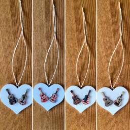 Guitar Hanging Heart Decoration, Rock & Roll Gift, Music Lovers Guitar Birthday Guitar, Gift For Guitarist, Musician - thumbnail 2