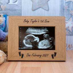 Personalised Baby Scan Photo Frame New Grandparents Gift - thumbnail 2
