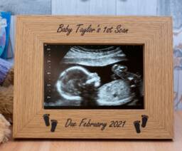 Personalised Baby Scan Photo Frame New Grandparents Gift - thumbnail 1