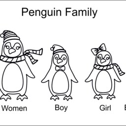 Penguin Family Christmas Tree Hanger, Decoration, Stocking Filler For Her, New Parents, Grandparents, Keepsake Bauble - thumbnail 2