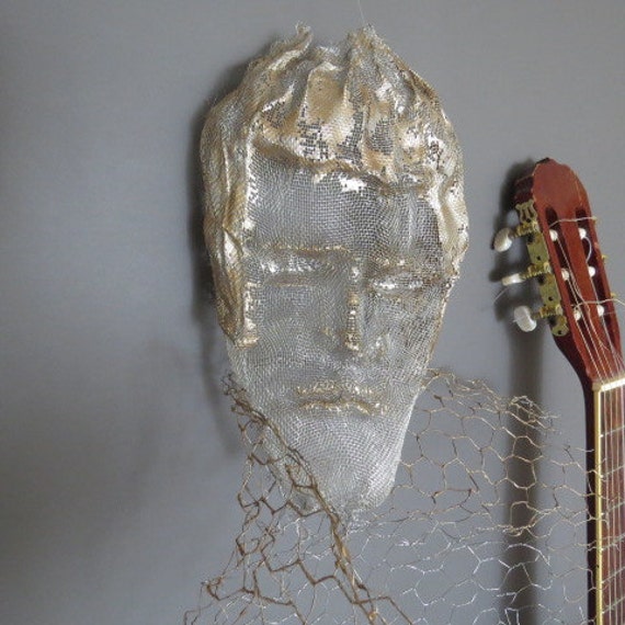 Metal Wire Mesh Boyfriend Gift Wall Art Elvis - image 1
