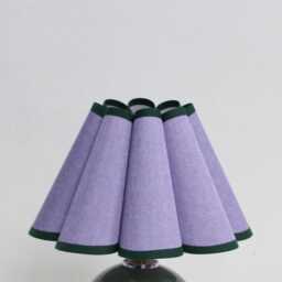 Duzy Handmade Purple Pleated Lampshade-58# For Home Decor, Custom Made - thumbnail 1