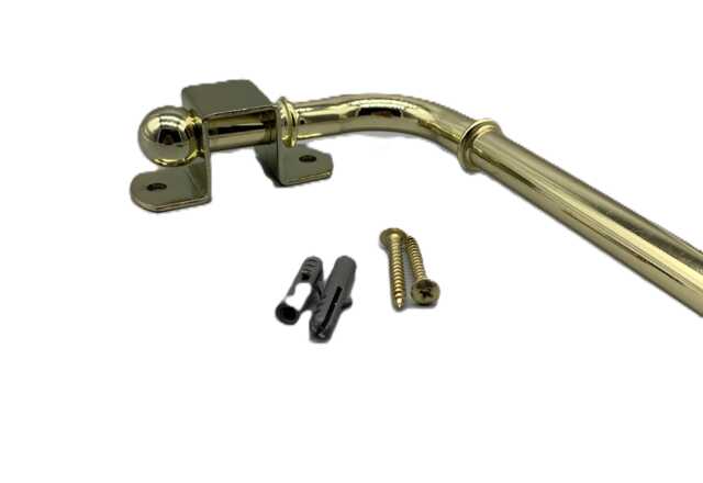 Adjustable Brass Swing Drapery Arm, 30-50cm Door Curtain Rod - image 1